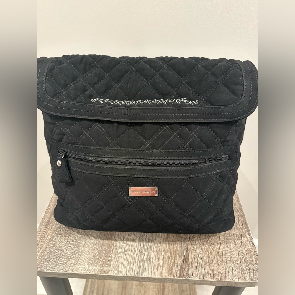 Vera Bradley Black Quilted Shoulder Bag
